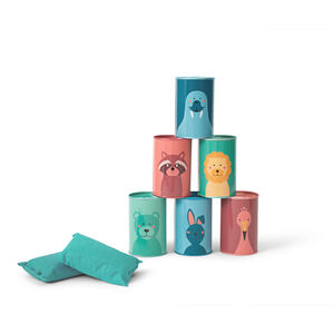 Jeu chamboule-tout animaux sauvage  