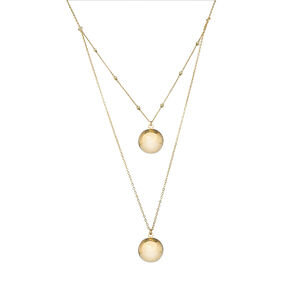 Bola de grossesse double chaine jumeaux or  