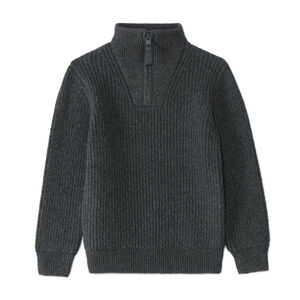 Pull zippé à col camionneur garçon 