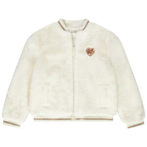 Bombers en fausse fourrure doublé sherpa pour fille 