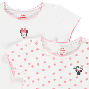 Lot de 2 maillots de corps manches courtes Minnie Disney fille 