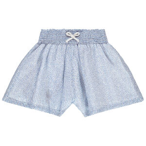 Jupe culotte en voile imprimé pour fille 
