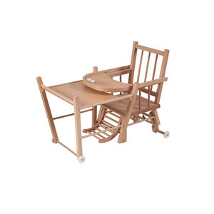 Chaise haute traditionnelle Marcel transformable – Vernis Naturel  