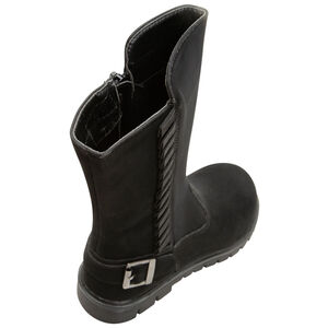 Bottes cavalières effet cuir à boucle fantaisie 