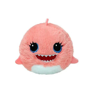 Peluche rebondissante Beanie Bouncers Reef le requin rose 