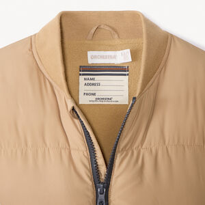 Doudoune bi-matière unie pour garçon 