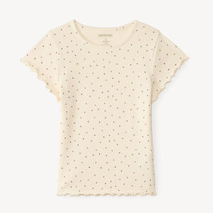 T-shirt fille manches courtes imprimé fantaisie 