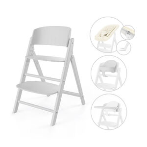 Chaise haute évolutive Click & Fold 4 en 1 all white 