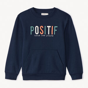 Sweat molleton avec broderie pour garçon  