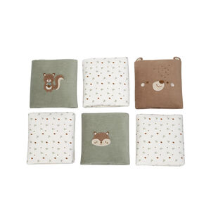 Lot de 6 protèges-barreaux scratchés Roi des Forêts 