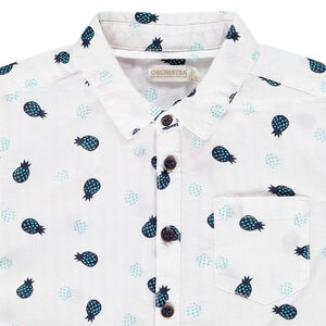 Chemise manches courtes imprimé ananas pour garçon 