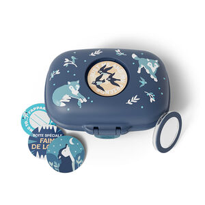 Lunchbox personnalisable 600ml Gram Wolf bleu 