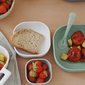 Lot de 3 bols gigognes en silicone sage green 