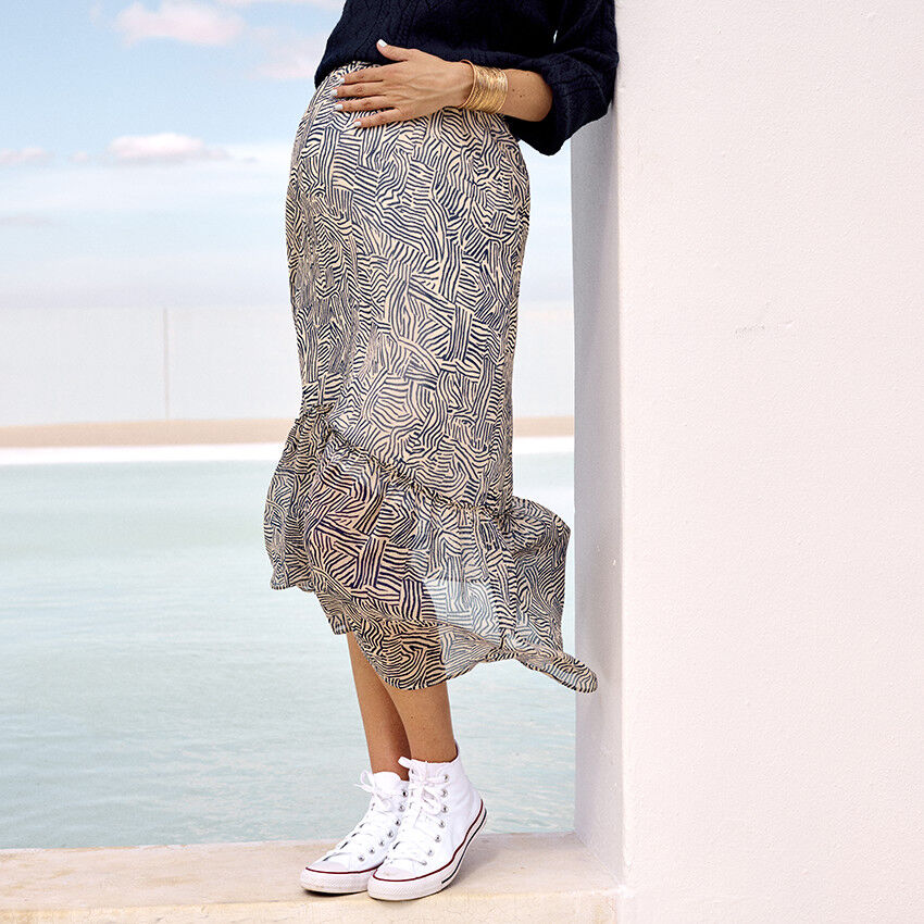 Jupe short longue online