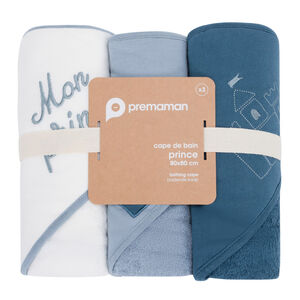 Lot de 3 capes de bain Prince 