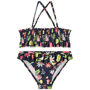 Maillot de bain 2 pièces imprimé fantaisie pour fille 