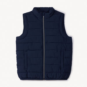 Doudoune sans manches matelassée unie pour garçon 