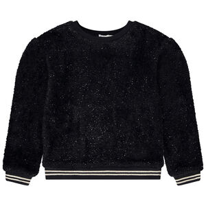 Sweat en maille sherpa avec fils lurex pour fille 