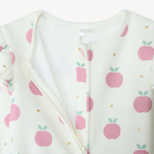 Dors-bien contrecollé et imprimé pommes pour bébé fille  