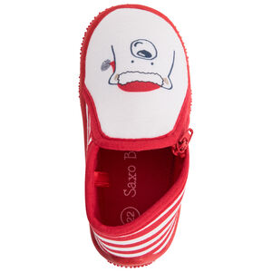 Chaussons bottillons rayés ours de Noël pour bébé 