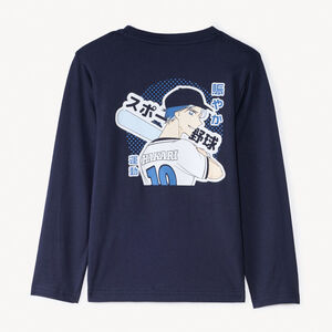 T-shirt manches longues printé manga pour garçon  