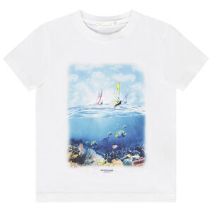 T-shirt manches courtes photoprint océan pour garçon 