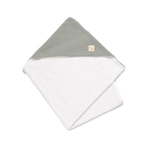 Cape de bain uni sauge  