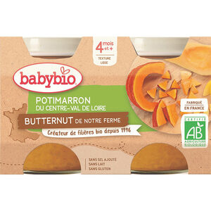 Petits pots de Potimarron vert et Butternut 2x130g 