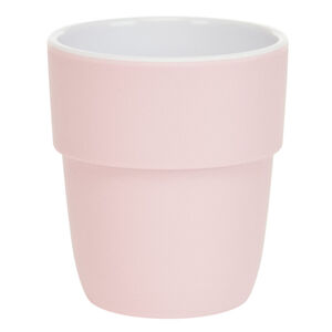 Gobelet en mélamine motif cœurs rose 