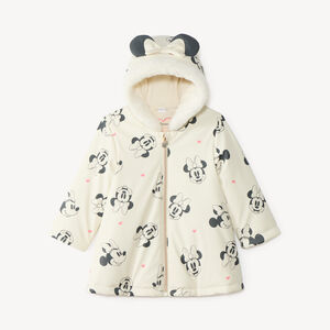 Parka à capuche ludique bébé fille Minnie Disney 