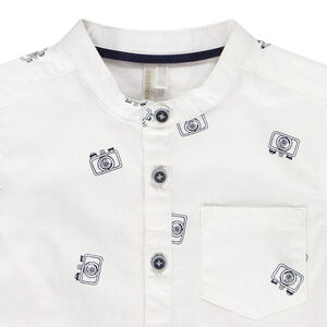 Chemise manches courtes col mao pour bébé garçon 