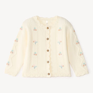 Gilet tricot bébé fille fantaisie 