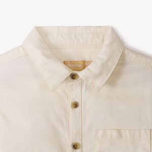 Chemise manches courtes uni avec nœud amovible pour garçon  