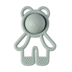 Anneau de dentition en silicone Pop-it vert 