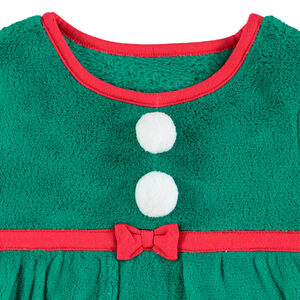Pyjama lutin de Noël en polaire esprit déguisement avec ensemble et bonnet 
