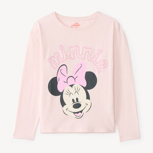 T-shirt fille manches longues print Minnie Disney 