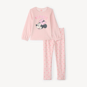 Set de pyjama en velours 2 pièces fille print Minnie 