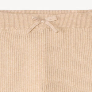 Legging fille coupe flare en tricot côtelé 