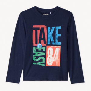 T-shirt manches longues printé pour garçon 
