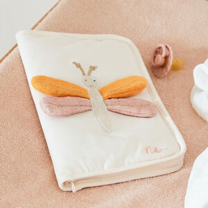 Protège carnet de santé zippé libellule Louli 