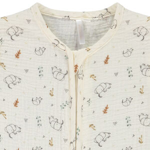 Gigoteuse en double gaze TOG 0.5 imprimé éléphants pour bébé 