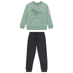 Ensemble jogging molleton motifs dinos pour garçon 