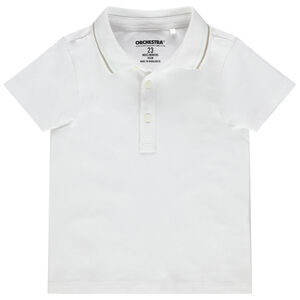 Polo manches courtes en coton bio uni 