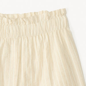 Ensemble 2 pièces en toile tunique + short à rayures pour fille 