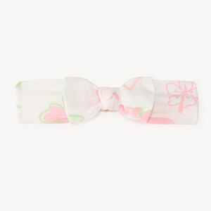Bandeau à nœud imprimé fleurs pour bébé fille 