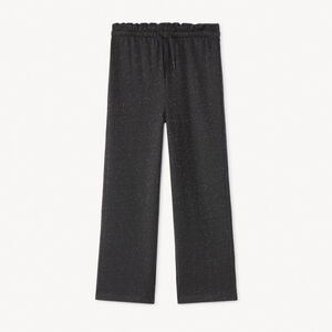 Jogging droit en molleton scintillant pour fille 