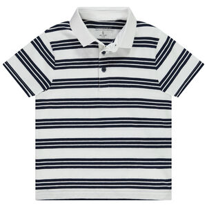 Polo manches courtes à rayures pour garçon 