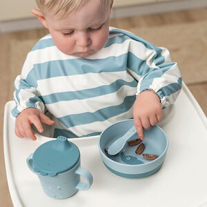 Coffret de 3 couverts Happy Dots Foodie Bleu 