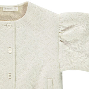 Gilet en molleton quilté et manches ballon pour fille 