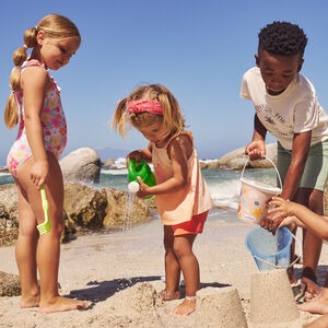 Maillot de bain 1 pièce imprimée fleurs pour fille 